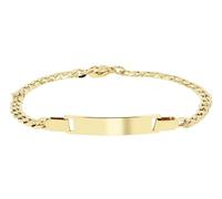 Akzent Bracciale da donna in acciaio inox color argento e oro, lunghezza 18 cm, chiusura a moschettone, 100% impermeabile e delicato sulla pelle | Bracelet for Woman, Eine Grösse, Acciaio inossidabile
