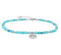Akzent Bracciale da donna in acciaio inox con ciondolo a forma di vita, lunghezza 17,3 cm, chiusura a moschettone, 100% impermeabile e delicato sulla pelle, bracciale da donna, Eine Grösse, Acciaio