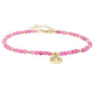 Akzent Bracciale da donna in acciaio inox con ciondolo a forma di vita, lunghezza 17,3 cm, chiusura a moschettone, 100% impermeabile e delicato sulla pelle, bracciale da donna, Eine Grösse, Acciaio