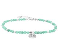 Akzent Bracciale da donna in acciaio inox con ciondolo a forma di vita, lunghezza 17,3 cm, chiusura a moschettone, 100% impermeabile e delicato sulla pelle, bracciale da donna, Eine Grösse, Acciaio