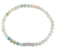 Akzent Bracciale da donna in pietra naturale, multicolore, lunghezza 17 cm, elastico | 100% impermeabile e delicato sulla pelle | Bracelet for Woman, Eine Grösse, Pietra