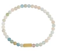 Akzent Bracciale da donna in pietra naturale, multicolore, lunghezza 17 cm, elastico | 100% impermeabile e delicato sulla pelle | Bracelet for Woman