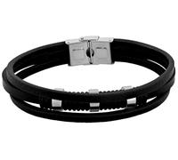 Akzent Bracciale da uomo, in pelle, 100% impermeabile e delicato sulla pelle