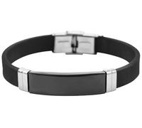 Akzent Bracciale in silicone unisex bicolore | lunghezza 20,5 cm | chiusura a gancio | 100% impermeabile e delicato sulla pelle | Bracelet for Unisex