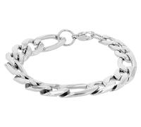 Akzent Bracciale unisex in argento | lunghezza 21 cm | chiusura a moschettone | 100% impermeabile e delicato sulla pelle | Bracelet for Unisex