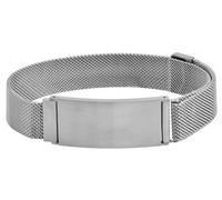 Akzent Bracciale unisex in argento | lunghezza 27 cm | chiusura a moschettone | 100% impermeabile e delicato sulla pelle | Bracelet for Unisex