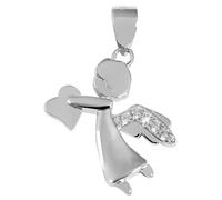 Akzent Ciondolo da donna in vero argento 925 rodiato, Argento sterling