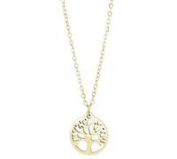 Akzent Collana con ciondolo a forma di albero della vita, in acciaio inox, 43 + 5 cm, catena a maglia barbazzale, chiusura a moschettone, regalo per uomini, donne, 100% impermeabile e delicato sulla