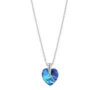 Akzent Collana con ciondolo a forma di cuore da donna, in acciaio inox, 42 + 5 cm, catena a maglia barbazzale, chiusura a moschettone, regalo per uomini, donne, 100% impermeabile e delicato sulla