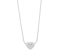 Akzent Collana con ciondolo a forma di cuore da donna, in acciaio inox, 43 + 5 cm, catena a maglia barbazzale, chiusura a moschettone, regalo per uomini, donne, 100% impermeabile e delicato sulla