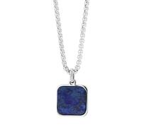Akzent Collana con ciondolo colorato da donna in acciaio inox | catena ad ancora 61 cm | catena ereditaria | chiusura a moschettone | regalo per uomini, donne | 100% impermeabile e delicato sulla