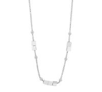 Akzent Collana con ciondolo da donna in acciaio inox, 40 + 5 cm, catena a maglia barbazzale, chiusura a moschettone, regalo per uomini, donne, 100% impermeabile e delicato sulla pelle