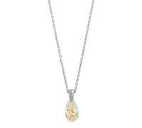 Akzent Collana con ciondolo da donna in acciaio inox, 42 + 5 cm, a goccia, chiusura a moschettone, regalo per uomini, donne, 100% impermeabile e delicato sulla pelle, 40, Acciaio inossidabile, Nessuna