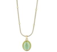 Akzent Collana con ciondolo da donna in acciaio inox, 43 + 5 cm, catena a maglia barbazzale, chiusura a moschettone, regalo per uomini, donne, 100% impermeabile e delicato sulla pelle, 43, Acciaio