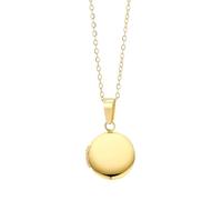 Akzent Collana con ciondolo da donna in acciaio inox | catena ad ancora 43 + 5 cm | medaglione | chiusura a moschettone | regalo per uomini, donne | 100% impermeabile e delicato sulla pelle, 43