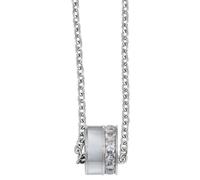 Akzent Collana da donna con ciondolo in acciaio inox color argento, 100% impermeabile e delicato sulla pelle