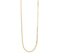 Akzent Collana da donna in argento 925 | modello piatto | lunghezza 42, 45 & 50 cm + 3 cm, spessore 0,5 mm | chiusura a moschettone | catena d'argento senza ciondolo | idea regalo per donne, 42