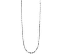 Akzent Collana da uomo e da donna, in acciaio inox, color argento, lavorazione classica, per un aspetto elegante