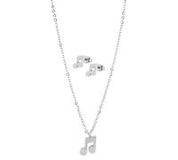 Akzent Collana in acciaio inox unisex in argento, 100% impermeabile e delicato sulla pelle, gioielli unisex