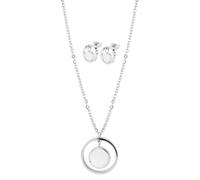 Akzent Collana in acciaio inox unisex in argento, 100% impermeabile e delicato sulla pelle, gioielli unisex