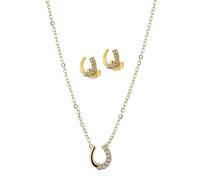 Akzent Collana in acciaio inox unisex in oro, 100% impermeabile e delicato sulla pelle, gioielli unisex