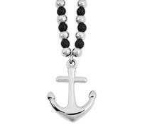 Akzent Collana unisex di alta qualità con ciondolo in acciaio inox color argento, 100% impermeabile e delicato sulla pelle, 55, Acciaio inossidabile