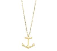 Akzent Collana unisex di alta qualità con ciondolo in acciaio inox color argento e oro, 100% impermeabile e delicato sulla pelle, 45 cm, Acciaio inossidabile