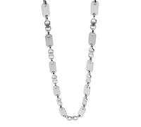 Akzent Collana unisex di alta qualità, in acciaio inox color argento, 100% impermeabile e delicato sulla pelle