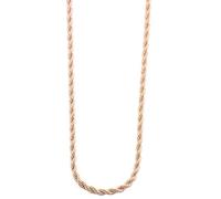 Akzent Collana unisex di alta qualità, in acciaio inox color oro rosa, 100% impermeabile e delicato sulla pelle