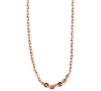 Akzent Collana unisex di alta qualità, in acciaio inox color oro rosa, 100% impermeabile e delicato sulla pelle, 55 cm, Acciaio inossidabile