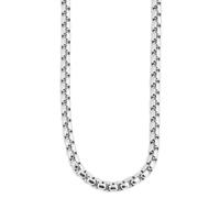 Akzent Collana veneziana da uomo e da donna, in acciaio inox, 50 cm, color argento, lavorazione alla moda, ideale per tutti i giorni e il tempo libero