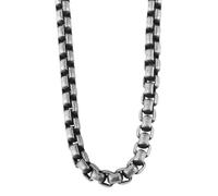 Akzent Collana veneziana da uomo e da donna, in acciaio inox, 60 cm, colore argento, elegante e di alta qualità