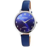 Akzent Exclusive Orologio da donna blu lilla analogico metallo finta pelle quarzo orologio da polso