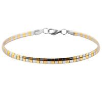 Akzent Mandisa 5030494 - Bracciale unisex, in acciaio inox, colore: argento/oro, 19 cm, Acciaio inossidabile