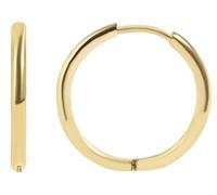 Akzent Orecchini a cerchio in acciaio inox, impermeabili, da donna, misura 8 - 25 mm, 100% impermeabili e delicati sulla pelle, 25 mm, Acciaio inossidabile