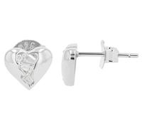 Akzent Orecchini a forma di cuore "Aisling", in argento Sterling 925, argento 925, rodiato