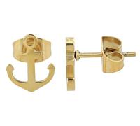 Akzent Orecchini a perno "Niall", in acciaio inox, 10 x 8 mm, Acciaio inossidabile