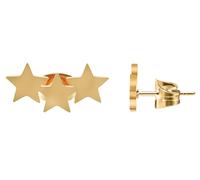 Akzent Orecchini da donna - Acciaio inossidabile oro - Forma a stella - 6 mm Ø - Chiusura comfort con silicone - Senza nichel e delicato sulla pelle - Inclusa confezione regalo