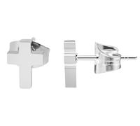 Akzent Orecchini da donna in argento colorato - acciaio inox lucido - forma rotonda - 6/8 mm Ø - chiusura comfort con silicone - senza nichel e delicato sulla pelle