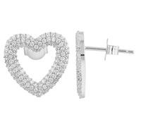 AKZENT Orecchini impermeabili in argento 925 da donna, in argento rodiato, 100% impermeabili e delicati sulla pelle