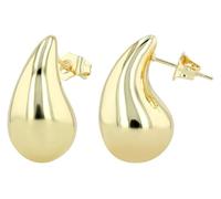 Akzent Set di orecchini da donna - acciaio inossidabile color oro - 4/14 mm Ø - con chiusura a incastro - senza nichel e delicato sulla pelle - con confezione regalo