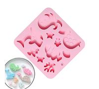 Al Cioccolato-forme Diverse Da 10 Cavità Si Scioglie, Di Caramelle A Forma Di Divertimento Antiaderente, A Tema Animale Marino | Caramelle Al Silicone Per Torta Ghiacciata, Gelati