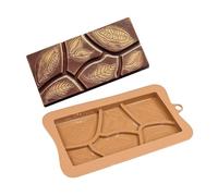 Al Cioccolato In Silicone - Per Barrette Di Cibi | 3 Spessi Di Interruzione, Facile Alease | Muffa Per Barre Di Peluche, Brownie, Tartufo, Cottura In Cucina, Artigianato, Dessert, Favore