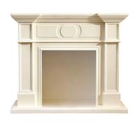 Al coperto Cornice decorativa for caminetto tradizionale(Beige,Grande)