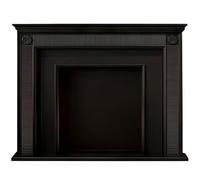 Al coperto Cornice tradizionale for caminetto con accenti decorativi a rosetta(Piccolo)