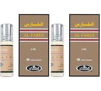 Al Fares Concentrated Perfume Oil Roll-On Combo (6ml x 2) | Long Lasting Alcohol-Free Attar for Men | Strong Woody Oriental Arabic Fragrance