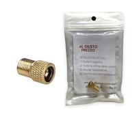 Al Giusto Prezzo 1 Adattatore Universale per Valvole - da Presta a Schrader specifico per Bici da Corsa e Mountain Bike - Gonfia con Il compressore o la Pompa a Pedale - Made in Italy