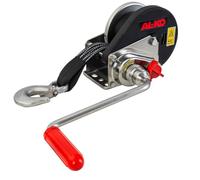 AL-KO - Arricello a fune frenato Basic, tipo 450 A con srotolamento automatico, con nastro da 6 m per traino fino a 450 kg