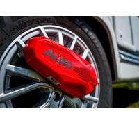 al-KO - Artiglio per Ruota ProSafe, Rosso, antifurto per Caravan e rimorchi, 28,5 x 15 x 5,4 cm, con Valigetta