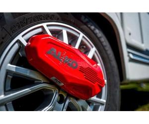 al-KO - Artiglio per Ruota ProSafe, Rosso, antifurto per Caravan e rimorchi, 28,5 x 15 x 5,4 cm, con Valigetta